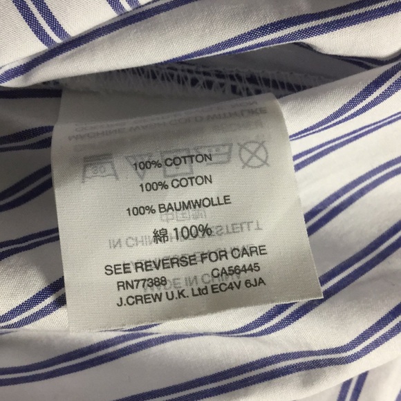 J Crew Striped One Shoulder Ruffle Top - Picture 5 of 6